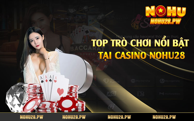 Top trò chơi nổi bật tại casino Nohu28